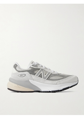 New Balance - 990v6 Leather-trimmed Suede And Mesh Sneakers - White - US4,US4.5,US5,US5.5,US6,US6.5,US7,US7.5,US8,US8.5,US9,US9.5,US10,US10.5,US11,US11.5