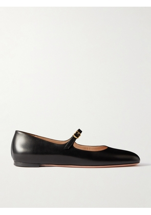 BALLY - Banya Leather Mary Jane Ballet Flats - Black - IT35,IT35.5,IT36,IT36.5,IT37,IT37.5,IT38,IT38.5,IT39,IT39.5,IT40,IT40.5,IT41,IT41.5,IT42