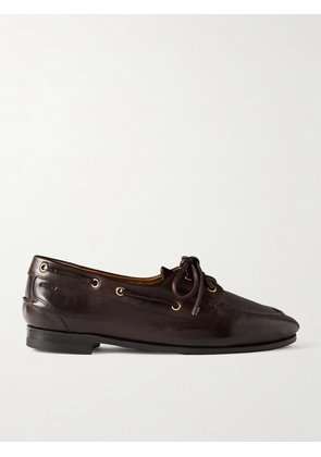 BALLY - Pathy Leather Boat Shoes - Brown - IT35,IT36,IT36.5,IT37,IT37.5,IT38,IT38.5,IT39,IT39.5,IT40,IT40.5,IT41,IT41.5,IT42