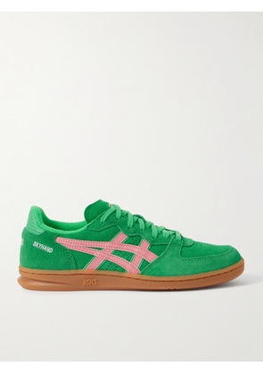 Asics - Skyhand Og Leather-trimmed Suede Sneakers - Green - UK 2.5,UK 3,UK 3.5,UK 4,UK 4.5,UK 5,UK 5.5,UK 6,UK 6.5,UK 7,UK 7.5,UK 8,UK 8.5,UK 9,UK 9.5