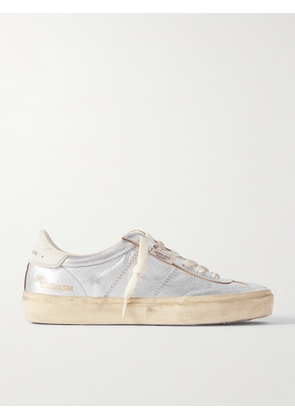 Golden Goose - Soul-star Distressed Metallic Leather Sneakers - Silver - IT35,IT36,IT37,IT38,IT39,IT40,IT41,IT42