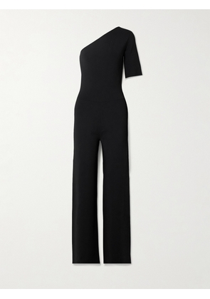 Stella McCartney - One-shoulder Stretch-knit Jumpsuit - Black - xx small,x small,small,medium,large,x large