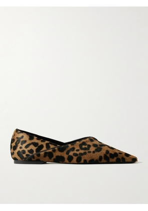 TOTEME - The Everyday Leopard-print Calf Hair Ballet Flats - Animal print - IT35,IT36,IT37,IT38,IT39,IT40,IT41,IT42