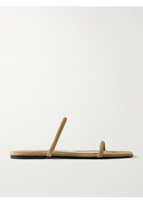 TOTEME - The Minimalist Suede Sandals - Brown - IT36,IT37,IT38,IT39,IT40,IT41,IT42