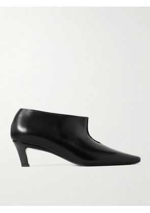 TOTEME - The Wide Shaft Glossed-leather Ankle Boots - Black - IT35,IT36,IT37,IT38,IT39,IT40,IT41,IT42