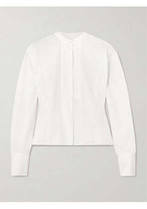 Jil Sander - Pintucked Cotton-poplin Shirt - White - FR 34,FR 36,FR 38,FR 40,FR 42