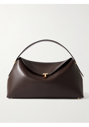 TOTEME - T-lock Leather Shoulder Bag - Brown - One size