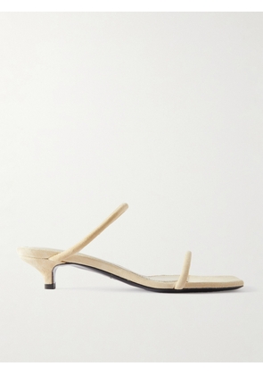 TOTEME - The Minimalist Suede Sandals - Ecru - IT35,IT36,IT37,IT38,IT39,IT40,IT41,IT42