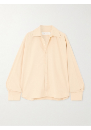 CARVEN - Oversized Silk-habotai Shirt - Cream - FR 34,FR 36,FR 38,FR 40
