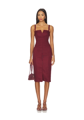 Amanda Uprichard Tisha Dress in Red. Size L. Also in XS, S, M, XL.