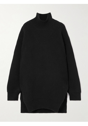 Jil Sander - Oversized Ribbed Wool Turtleneck Sweater - Black - FR 34,FR 36,FR 38,FR 40,FR 42,FR 44