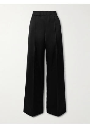 Jil Sander - Satin Wide-leg Pants - Black - FR 34,FR 36,FR 38,FR 40,FR 42,FR 44
