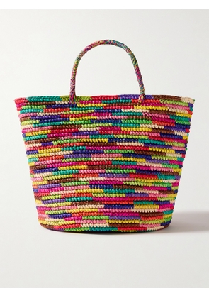 SENSI STUDIO - Large Straw Tote - Pink - One size