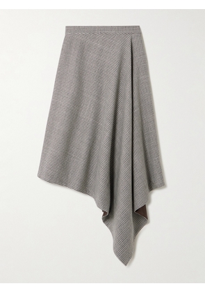 Joseph - Duparc Asymmetric Houndstooth Wool-blend Skirt - Gray - FR 34,FR 36,FR 38,FR 40,FR 42,FR 44