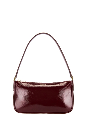 ANINE BING Mini Elly Bag in Burgundy.