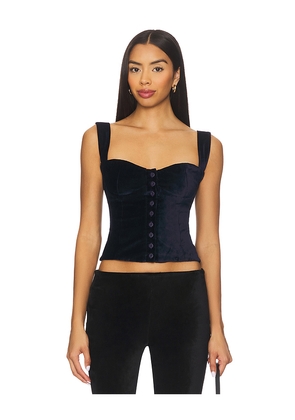 Bella Venice The Julie Corset in Navy. Size L. Also in XS, S, M, XL.