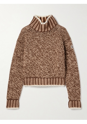 Moncler - Wool-blend Turtleneck Sweater - Brown - xx small,x small,small,medium,large,x large