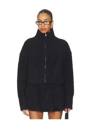 GUIZIO Mila Zip Up Jacket in Black. Size L. Also in XXS, XS, XXL.