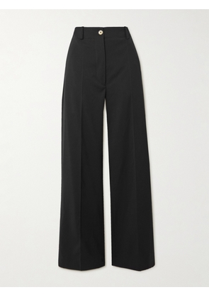 Patou - Iconic Wool-blend Wide-leg Twill Pants - Black - FR 34,FR 36,FR 38,FR 40,FR 42,FR 44