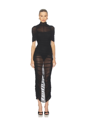 Camila Coelho Rocio Midi Dress in Black. Size L. Also in XS, S, M, XL.