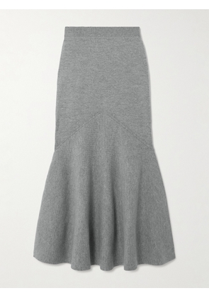 Patou - Wool-blend Midi Skirt - Gray - x small,small,medium,large,x large