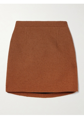 Patou - Wool-blend Tweed Mini Skirt - Brown - FR 34,FR 36,FR 38,FR 40,FR 42