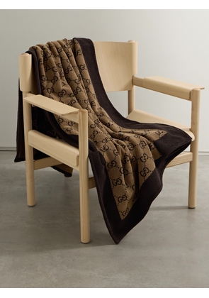 Gucci - Terry-jacquard Beach Towel - Brown - One size
