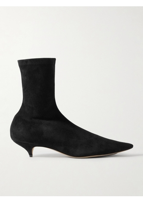 The Row - Uxor Suede Ankle Boots - Black - IT36,IT36.5,IT37,IT37.5,IT38,IT38.5,IT39,IT39.5,IT40,IT41,IT42