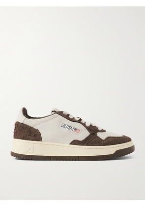 Autry - Medalist Low Nubuck-trimmed Brushed-suede Sneakers - Brown - IT35,IT36,IT37,IT38,IT39,IT40,IT41,IT42