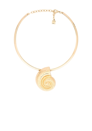 DANNIJO Dune Necklace in Metallic Gold.