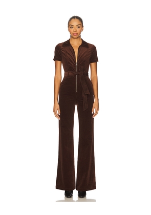 Alice + Olivia Gorgeous Wide Leg Jumpsuit in Brown. Size 24. Also in 25, 26, 27, 28.