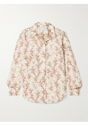 Gabriela Hearst - Henri Floral-print Wool-gauze Blouse - Ivory - IT38,IT40,IT42,IT44,IT46