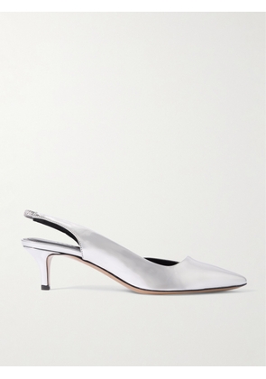 Isabel Marant - Piery Mirrored-leather Slingback Pumps - Silver - FR36,FR37,FR38,FR39,FR40,FR41