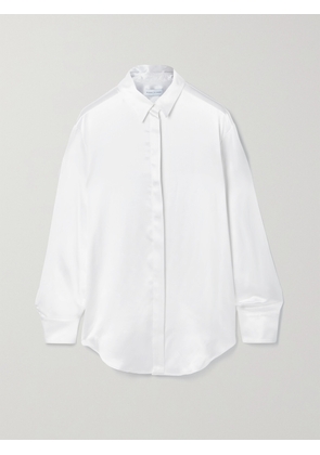 MICHAEL LO SORDO - Boy Silk-satin Shirt - White - UK 4,UK 6,UK 8,UK 10,UK 12