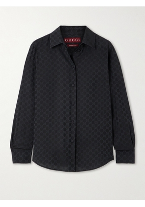 Gucci - Silk-jacquard Shirt - Black - IT34,IT36,IT38,IT40,IT42,IT44,IT46,IT48,IT50,IT52