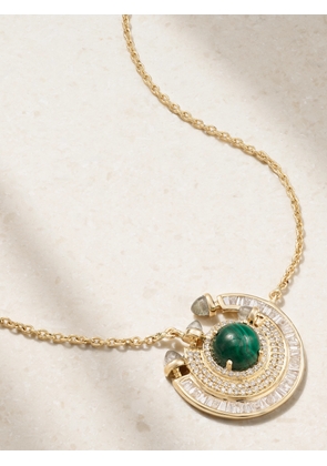 Ananya - Chakra 18-karat Gold Multi-stone Necklace - One size