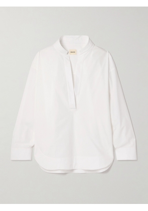 KHAITE - Tito Oversized Cotton-poplin Shirt - White - US0,US4,US6,US8,US10,US12