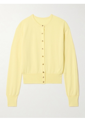KHAITE - Jackie Wool-blend Cardigan - Yellow - x small,small,medium,large,x large