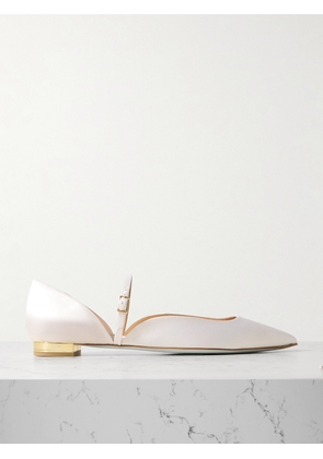 Aquazzura - Bellezza Satin Ballet Flats - White - IT36,IT37,IT37.5,IT38,IT38.5,IT39,IT39.5,IT40,IT40.5,IT41