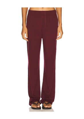 Eterne Lounge Pant in Wine. Size L. Also in XL.