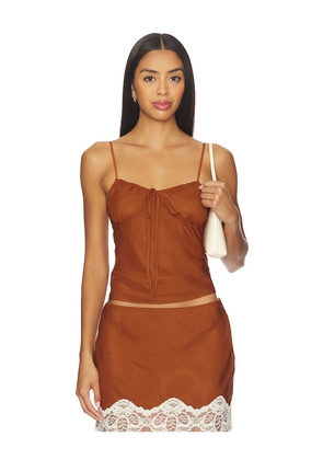 Bella Venice The Josephine Top in Burnt Orange. Size L. Also in XS, S, M.