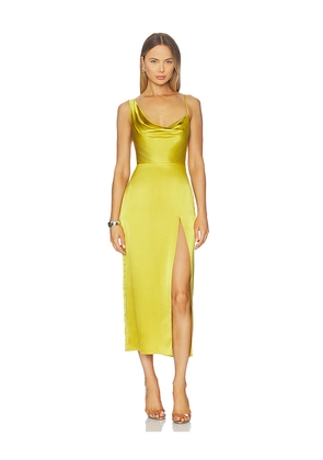 Amanda Uprichard Svetlana Dress in Yellow. Size L. Also in S, XS, M, XL.
