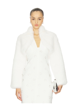 ELLIATT Lucyna Cropped Jacket in Ivory. Size L. Also in S, M.