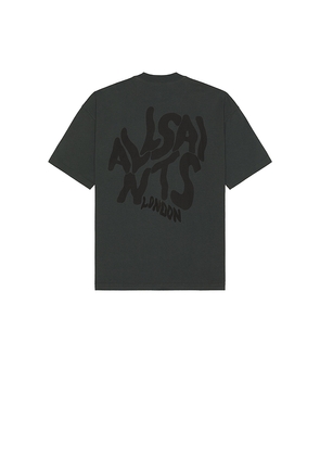 ALLSAINTS Orlando Crew Neck Tee in Blue. Size L. Also in S, M, XL/1X.