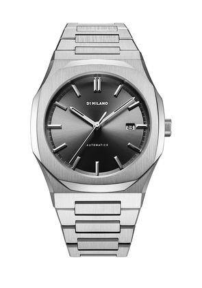 D1 Milano Mechanical Automatico Steel 41.5mm Watch in Black.