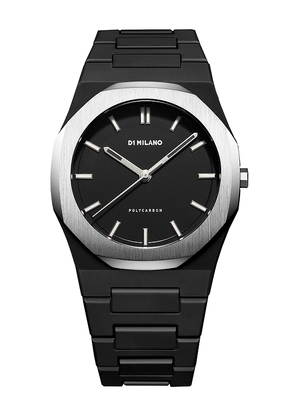 D1 Milano Polycarbonate 40.5mm Watch in Black.