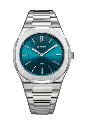 D1 Milano Ultra Thin Steel 39mm Watch in Metallic Silver.