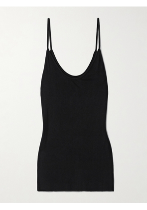KHAITE - Selee Ribbed-knit Tank - Black - x small,small,medium,large,x large