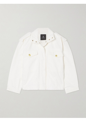 Anine Bing - Audrey Cotton-blend Drill Jacket - White - x small,small,medium,large