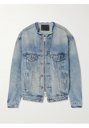 R13 - Distressed Denim Jacket - Blue - x small,small,medium,large